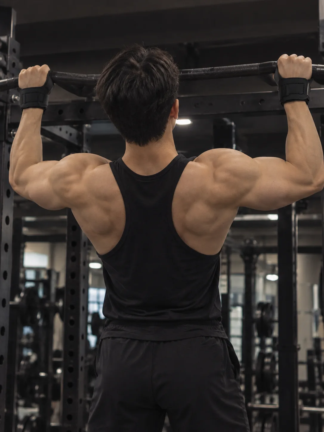풀업에서 퀵그립을 사용하는 모습